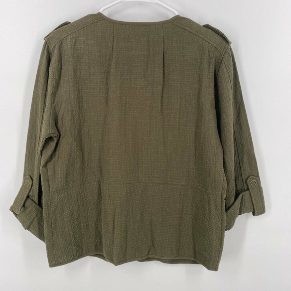 Sanctuary Women’s Full Zip Army Green Utility Jacket #J0188WC066A Size M - Picture 5 of 5